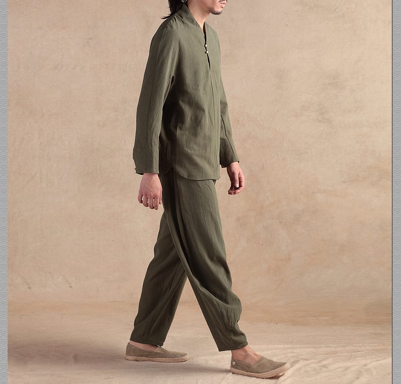 カンフーの長袖シャツ