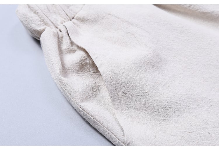 中華風カンフーパンツのサイドポケット