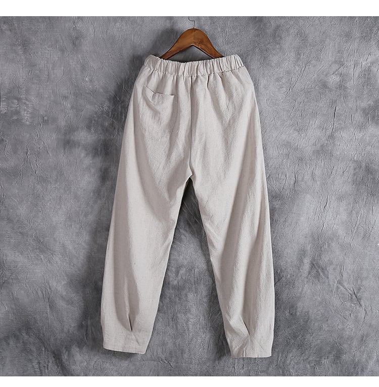 チャイナ風のイージーパンツ