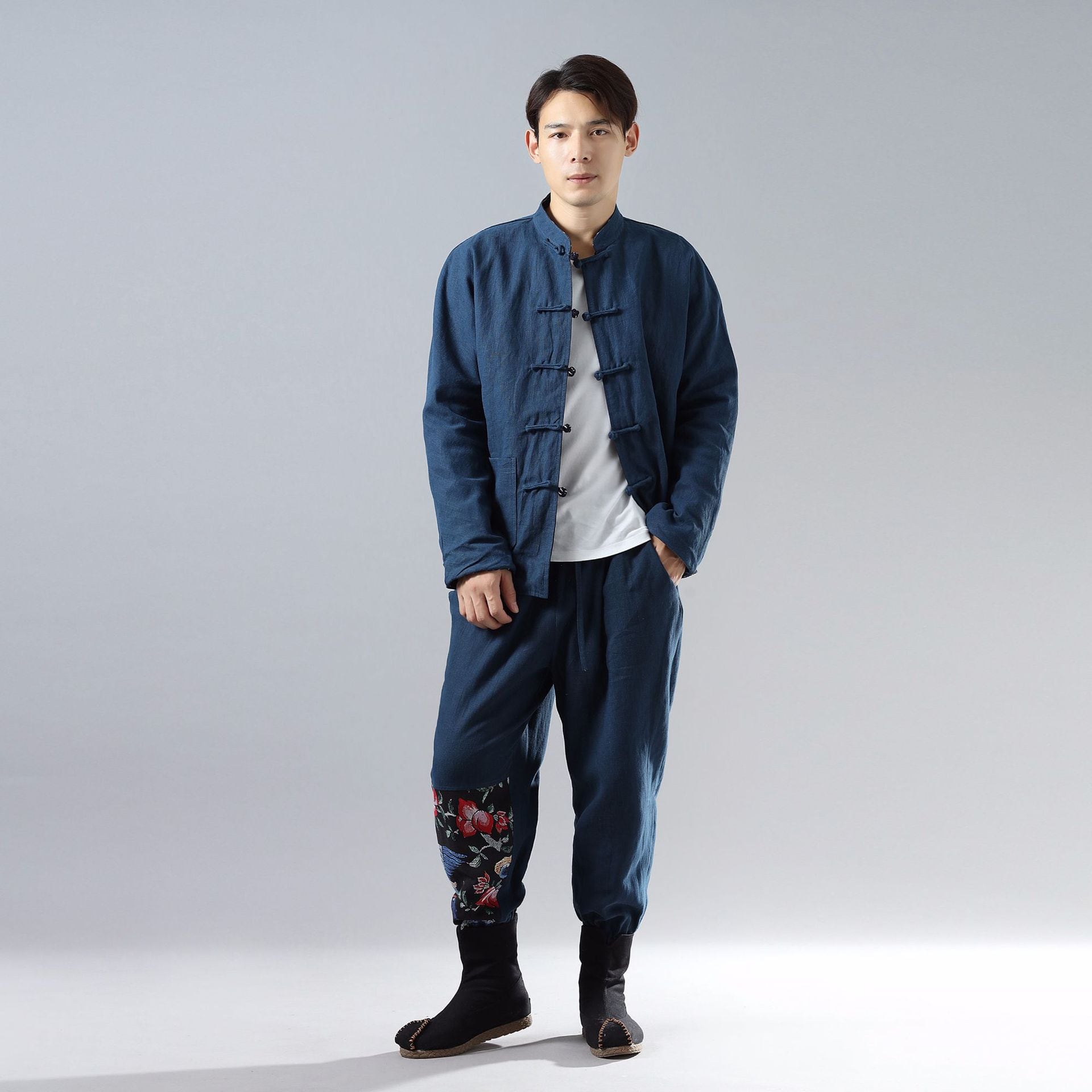 メンズの唐装ジャケット