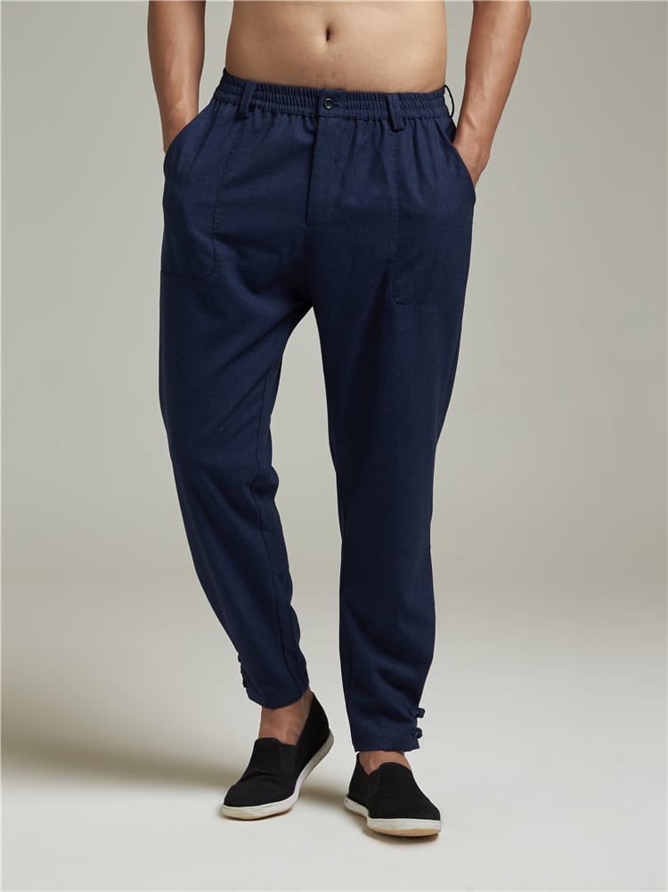 中華風のカジュアルパンツ