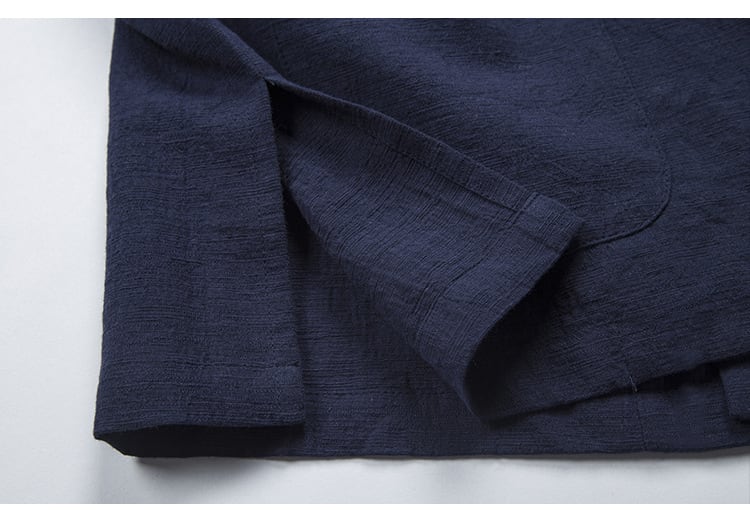 メンズの綿麻チャイナ服