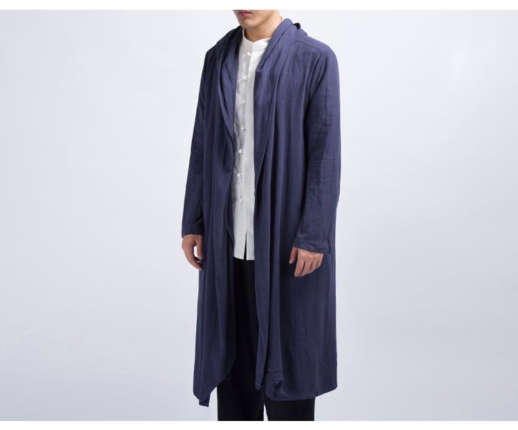 メンズのチャイナロングジャケット