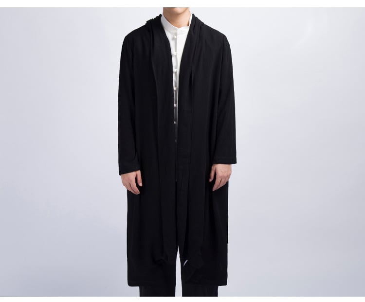 メンズの丈長中国服