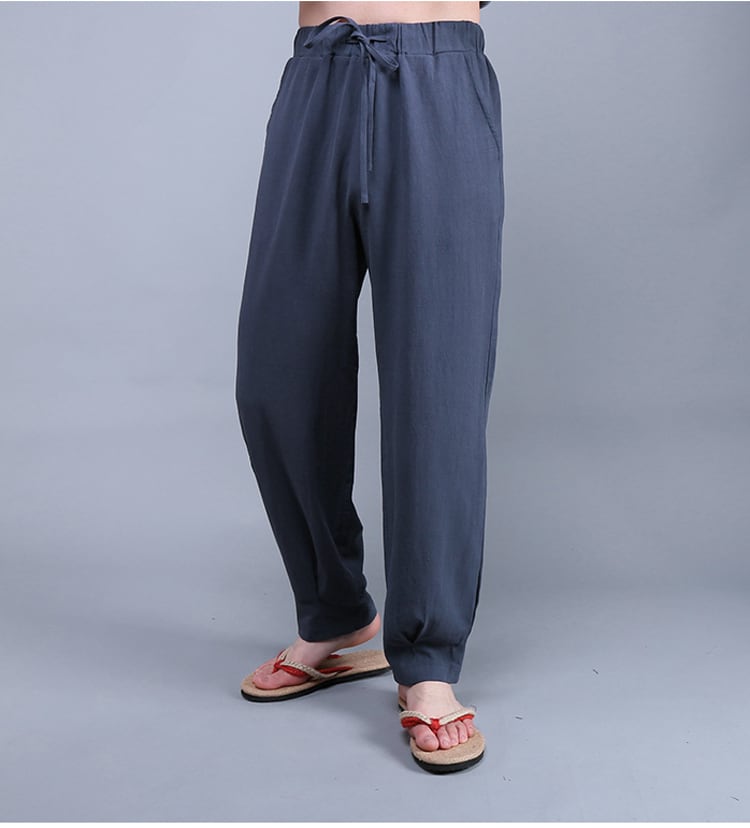 メンズのカンフーパンツ