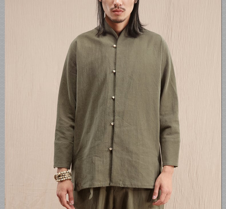 メンズの漢服シャツ