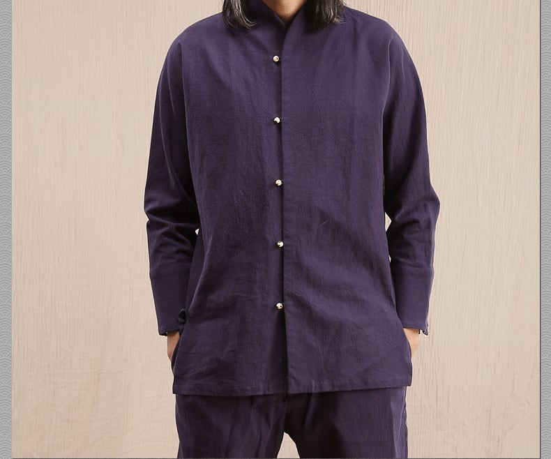 年中着れるカンフーシャツ