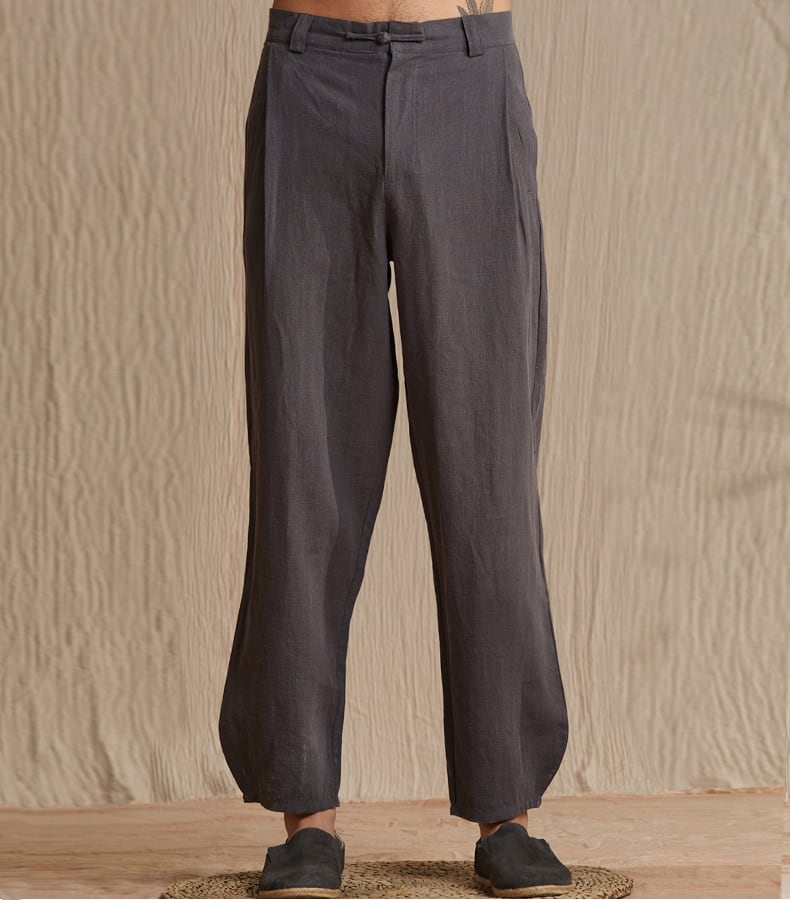 メンズのチャイナベルトパンツ