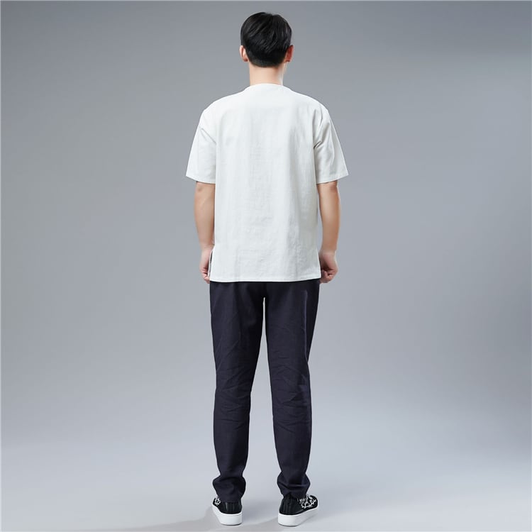 男性用の半袖チャイナ服