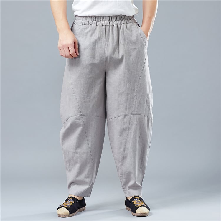 男性用のチャイナランタンパンツ