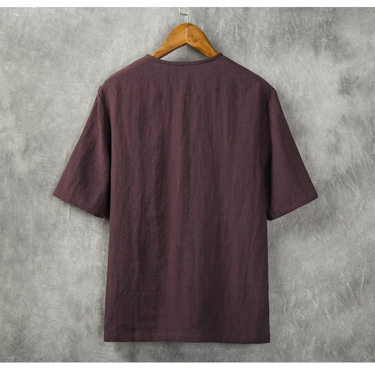 男性用の中華風Tシャツ