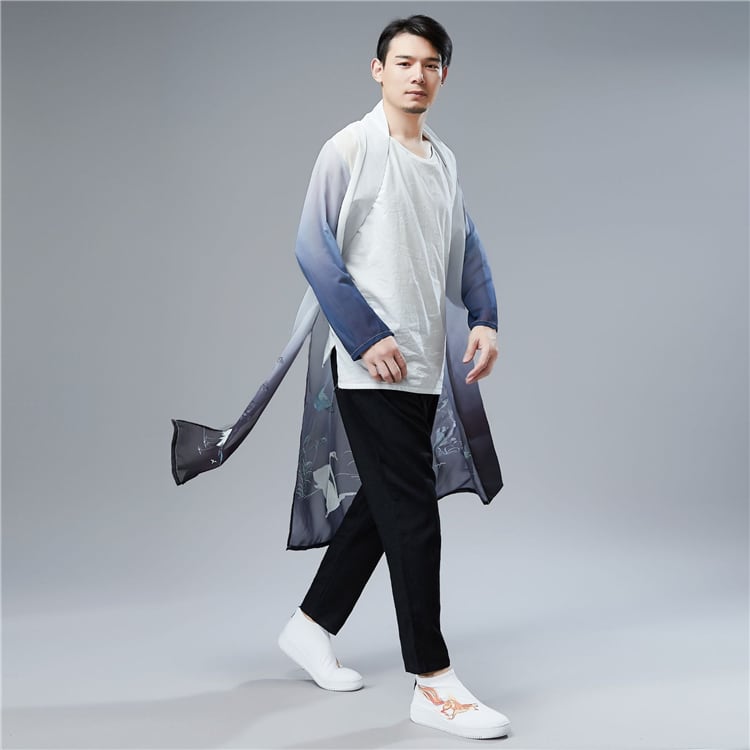 男性用の中華風丈長服