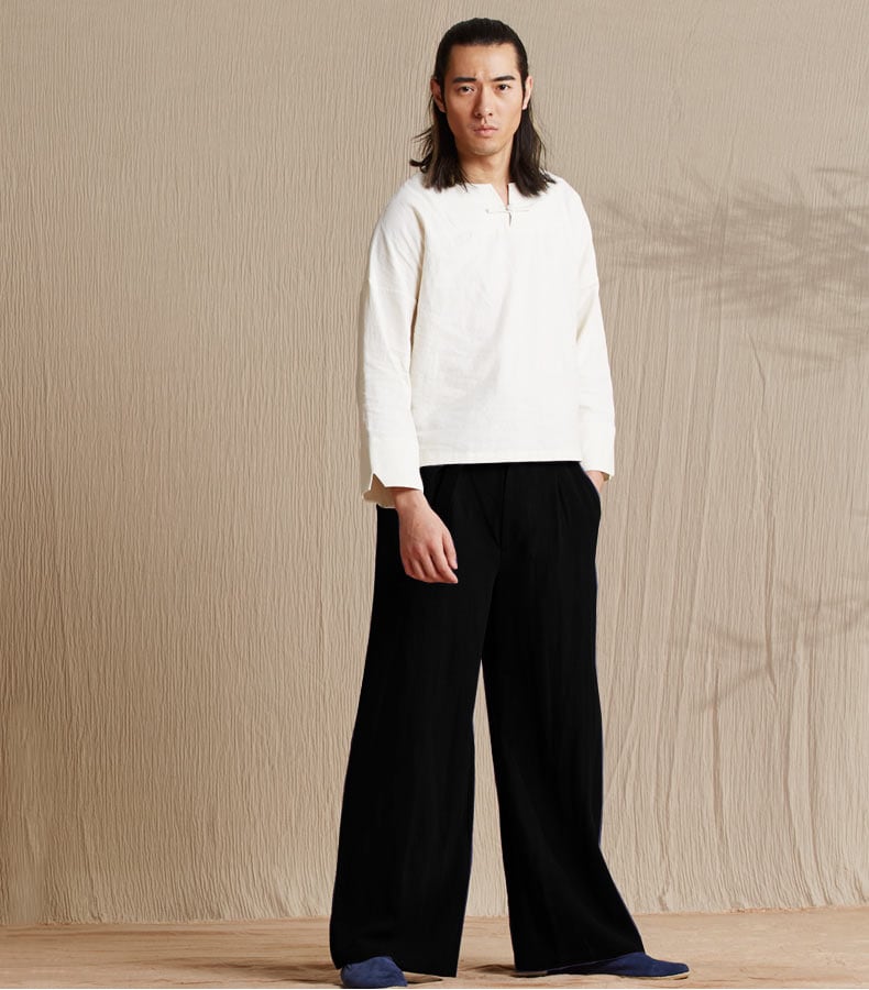 メンズのカンフーパンツ