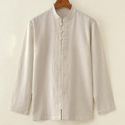 フロントの3つの玉ボタンがお洒落！比翼前立てシャツ