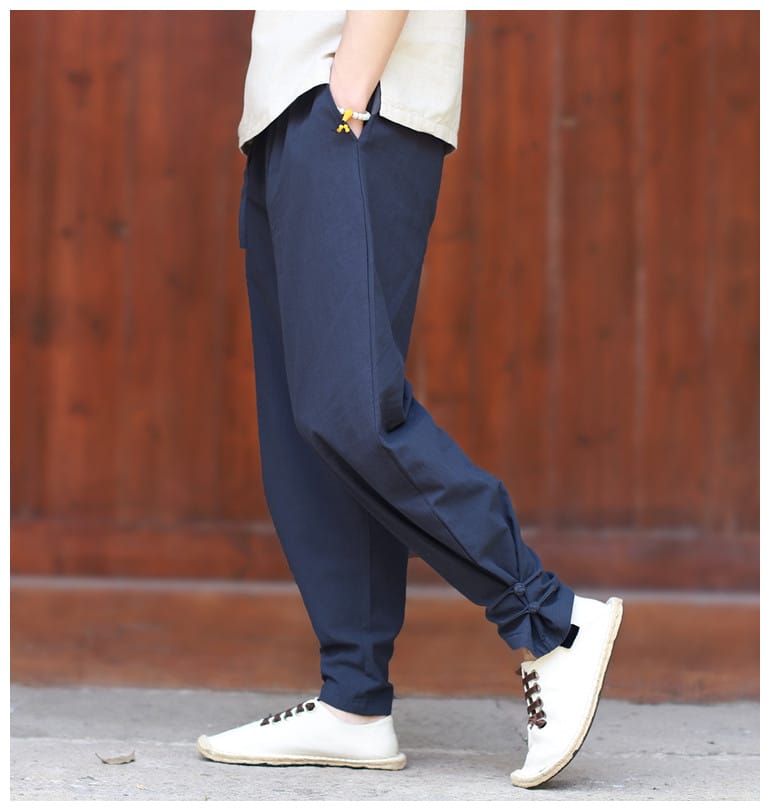 男性用のカンフーパンツ