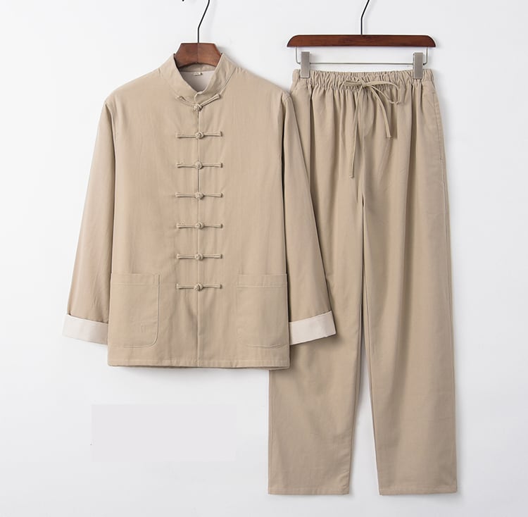 ンズのチャイナジャケットセットアップ