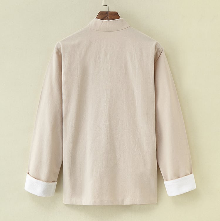 メンズの斜め襟チャイナジャケット