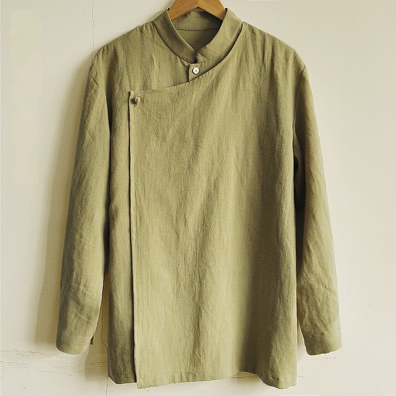 アシンメトリー（左右非対称）なデザインの漢服ジャケット。チャイナ感を表現するのに最適なアイテムです。