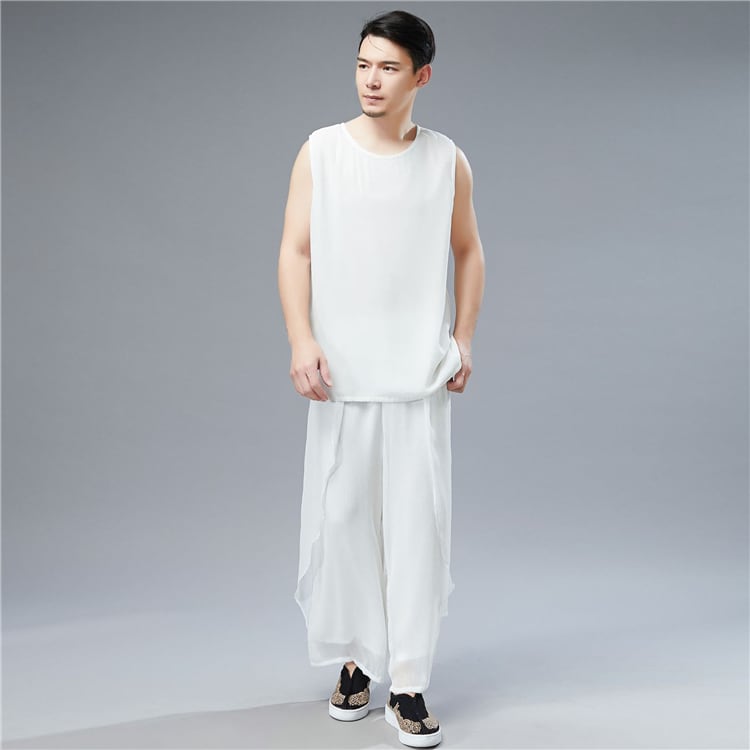 メンズのカンフーパンツ