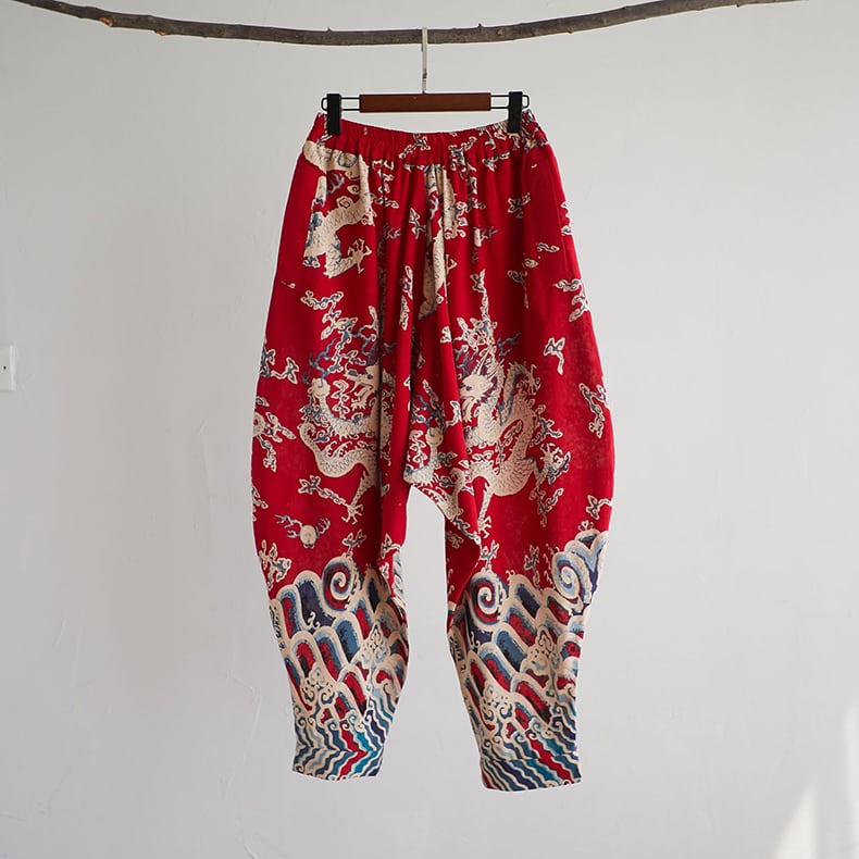 メンズのカンフーパンツ