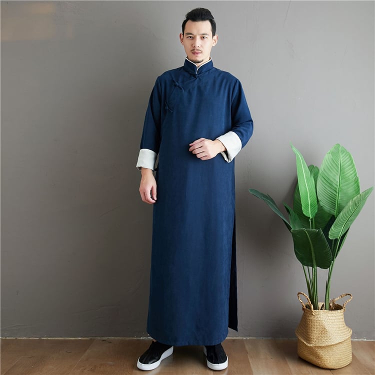 男性用の丈長中国服