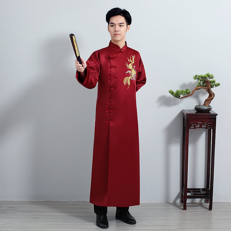 中国伝統のメンズ結婚式の服