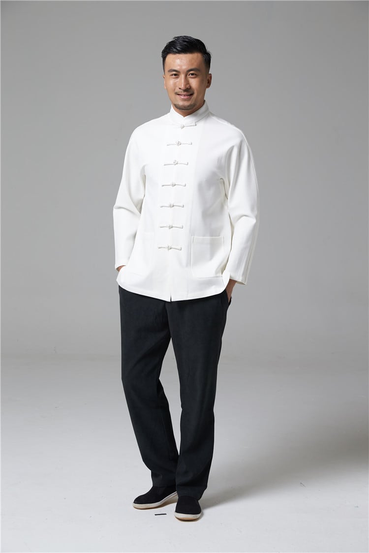 男性用の防しわチャイナジャケット