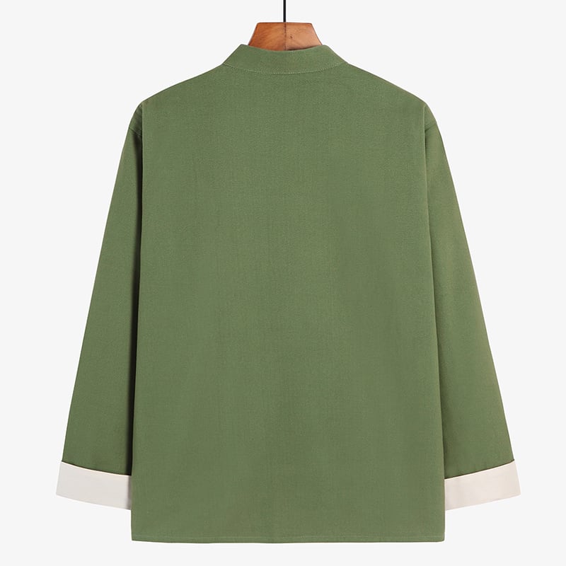 メンズのチャイナ服裏地つき