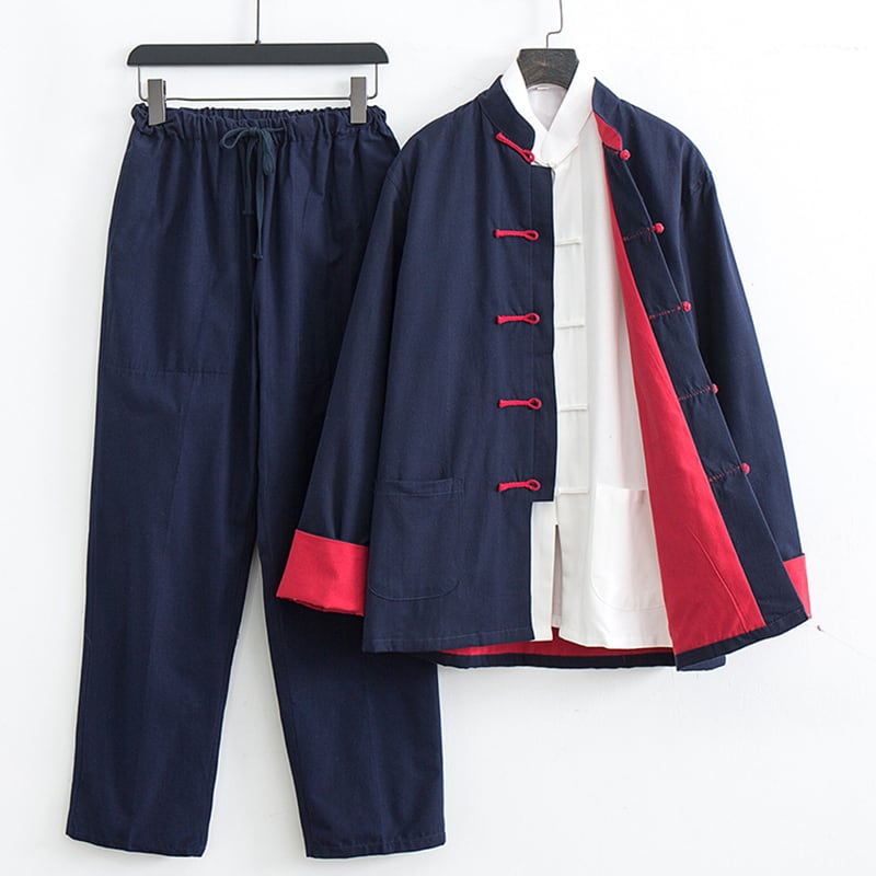 【Jichodo】三点セット ネイビー 作業用ズボン