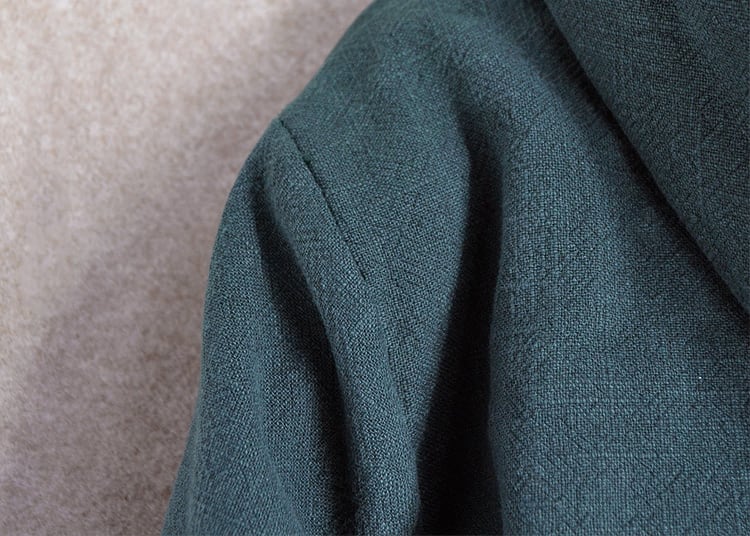 メンズのチャイナボタン中綿コート