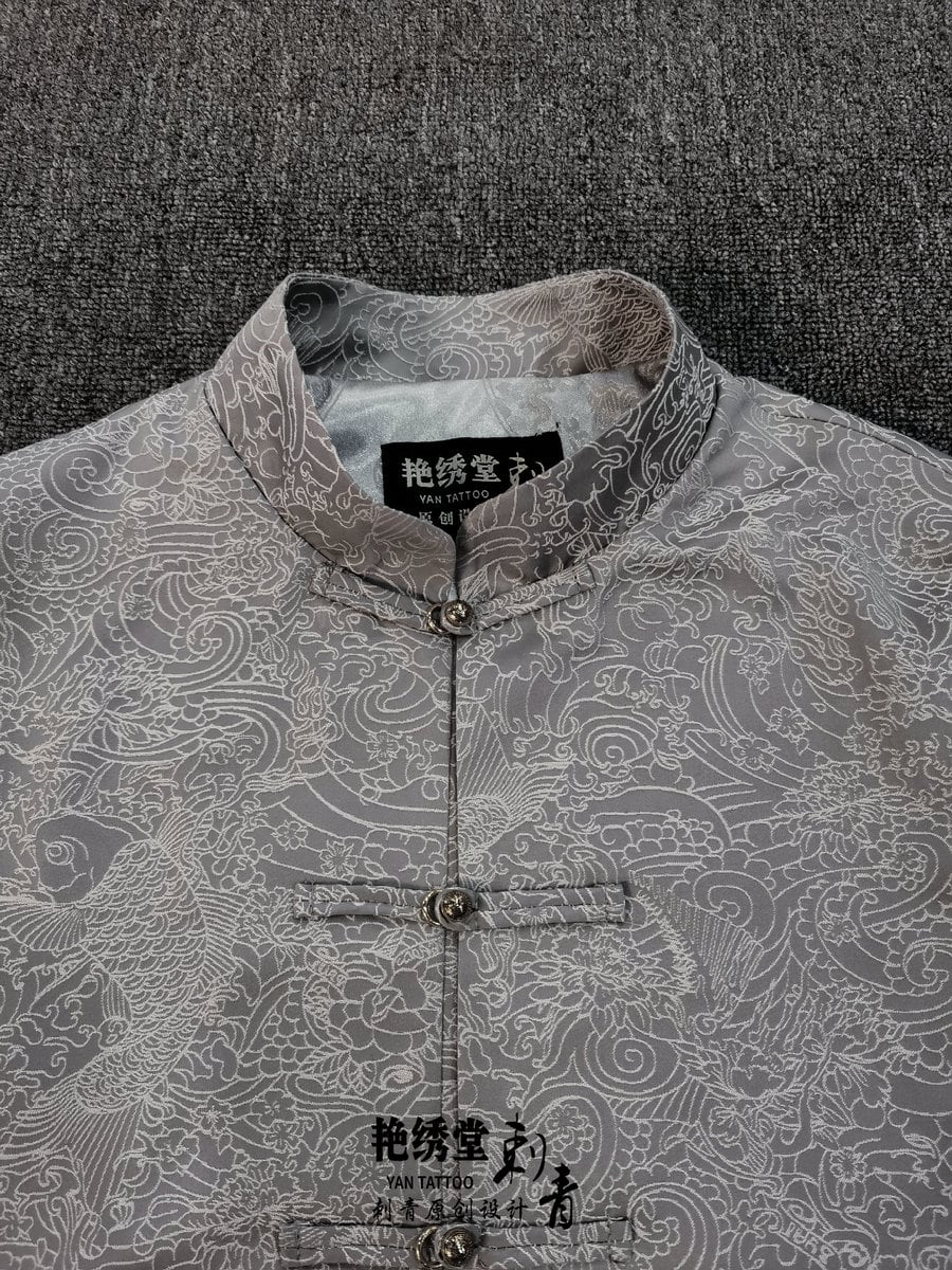 メンズのジャカードチャイナジャケット