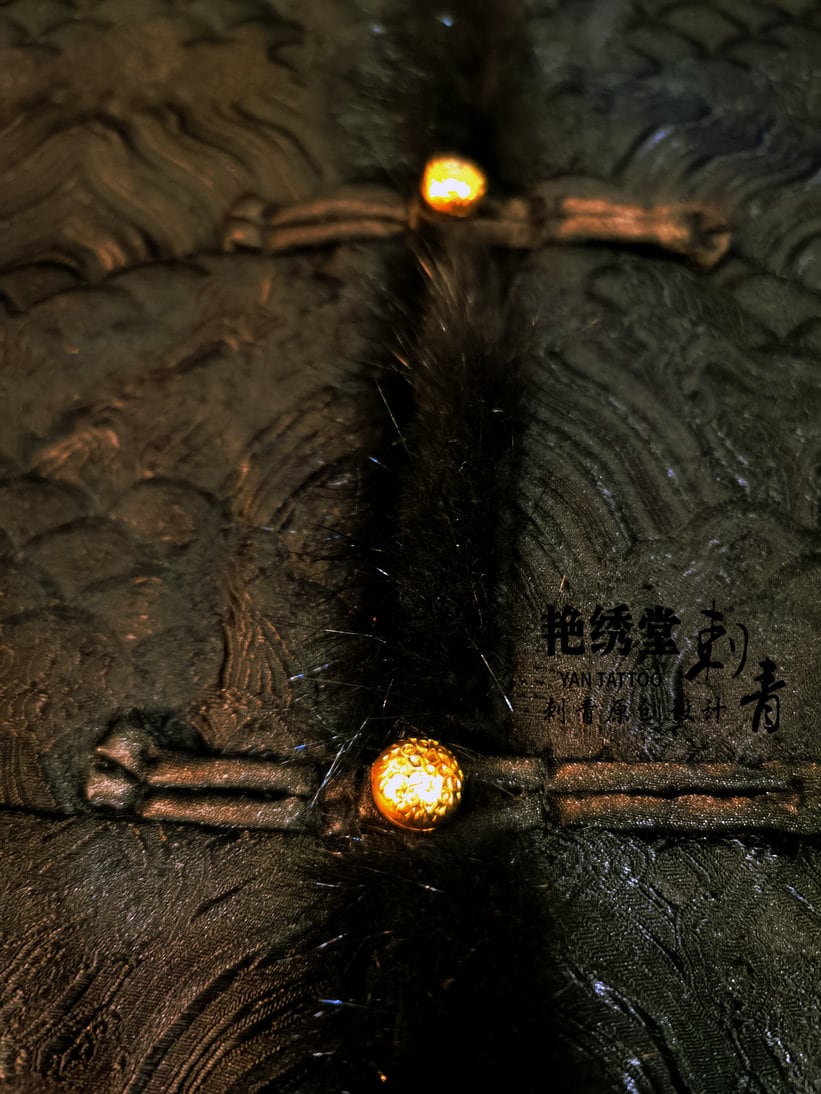 男性用のブロケードサテンチャイナベスト