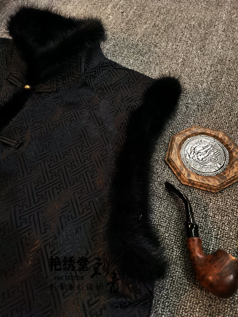 メンズの暖かなチャイナベスト