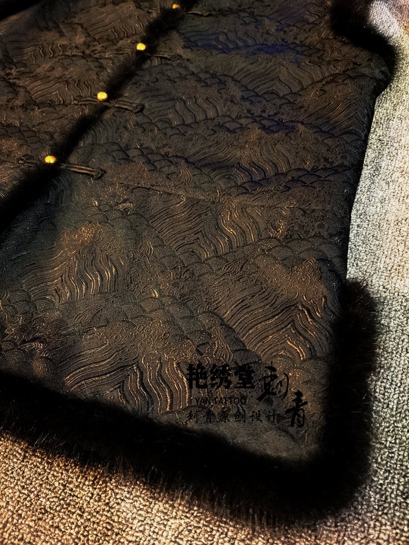 メンズのミンクファーチャイナベスト