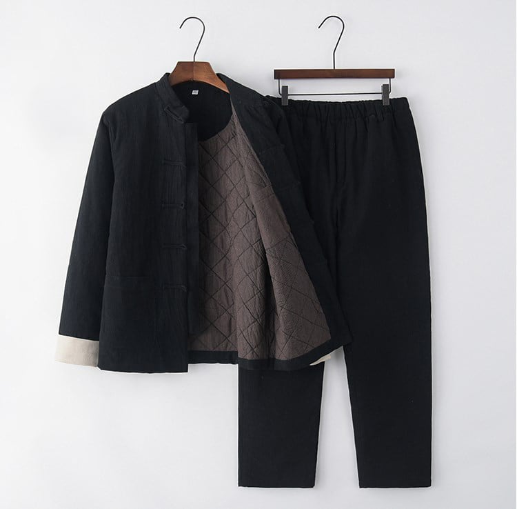 男性用の中綿キルティングライナージャケット