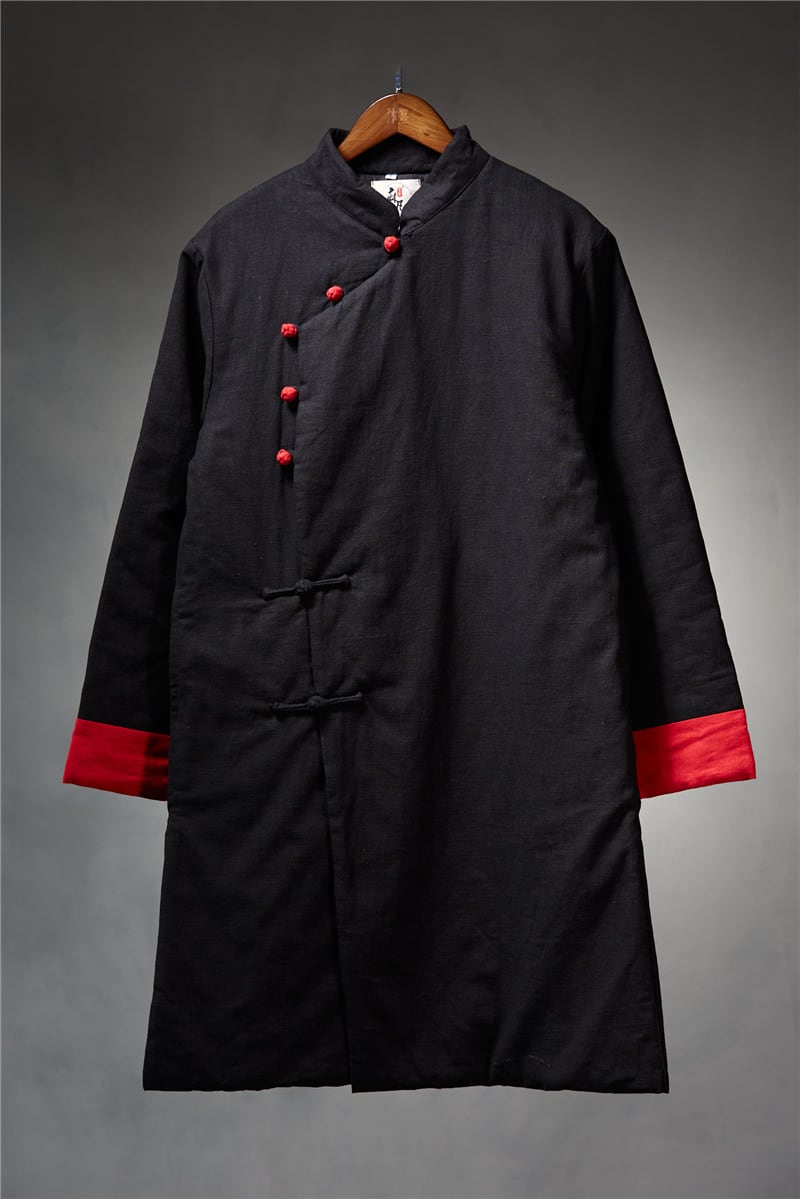 男性用の中綿中国服