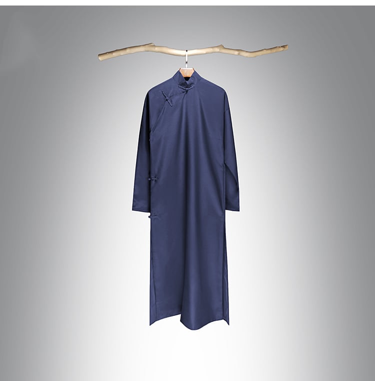 男性の丈長中国服