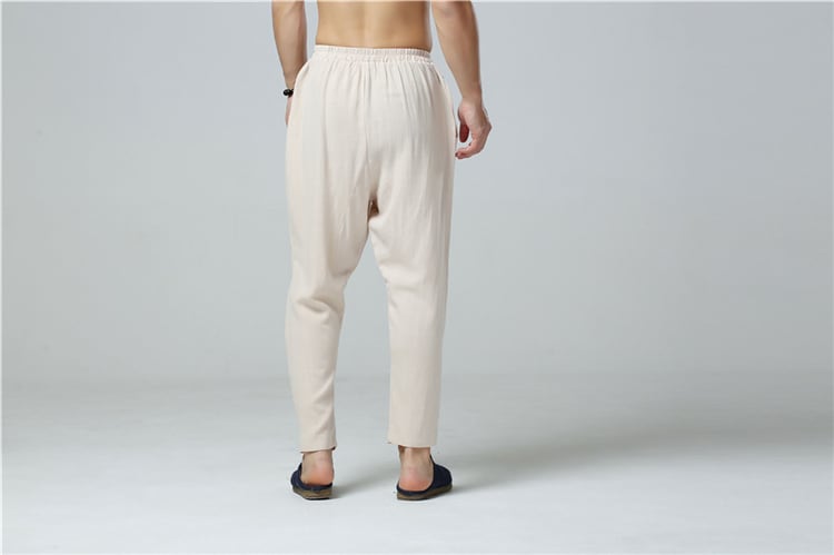 メンズの中華風パンツ