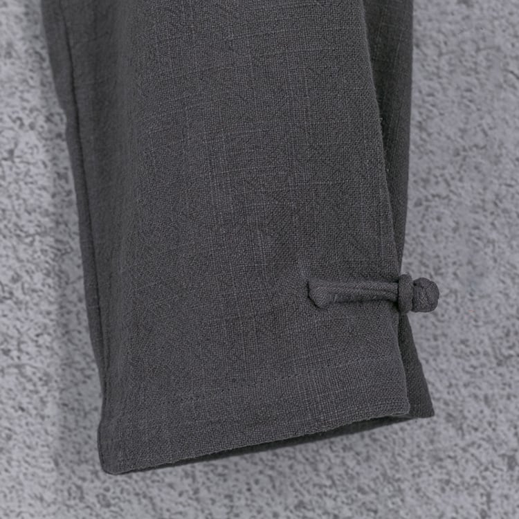 男性用の裾絞りのチャイナパンツ