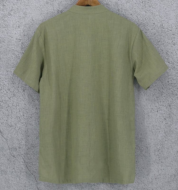 男性用のチャイナTシャツ