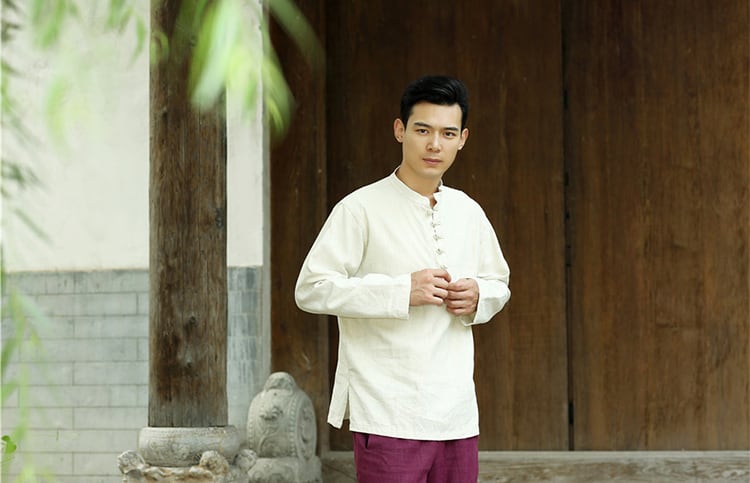 メンズの中華風カットソー民族衣装