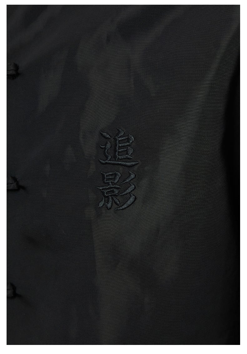 メンズのワンポイント刺繍のチャイナジャケット