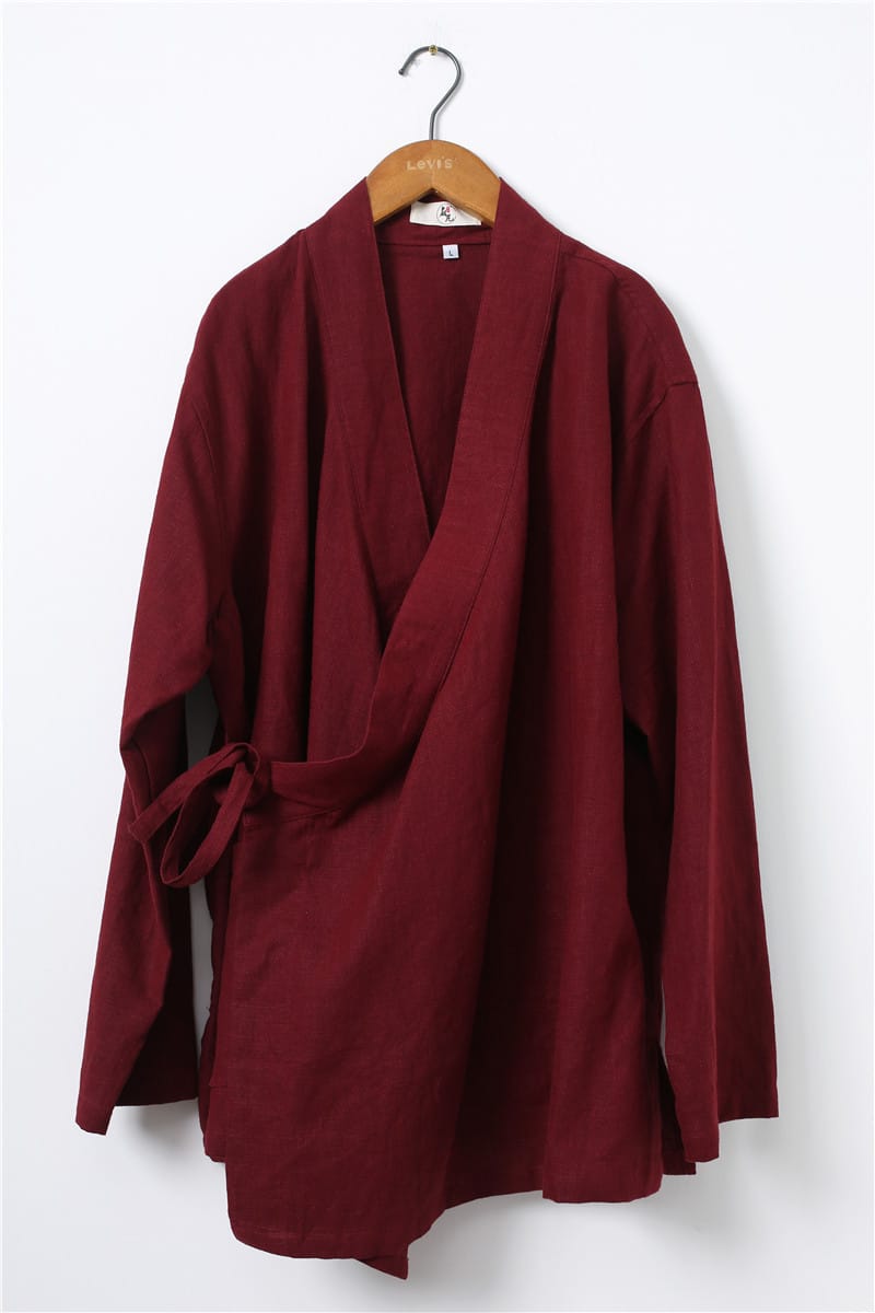 男性の斜め襟チャイナジャケット