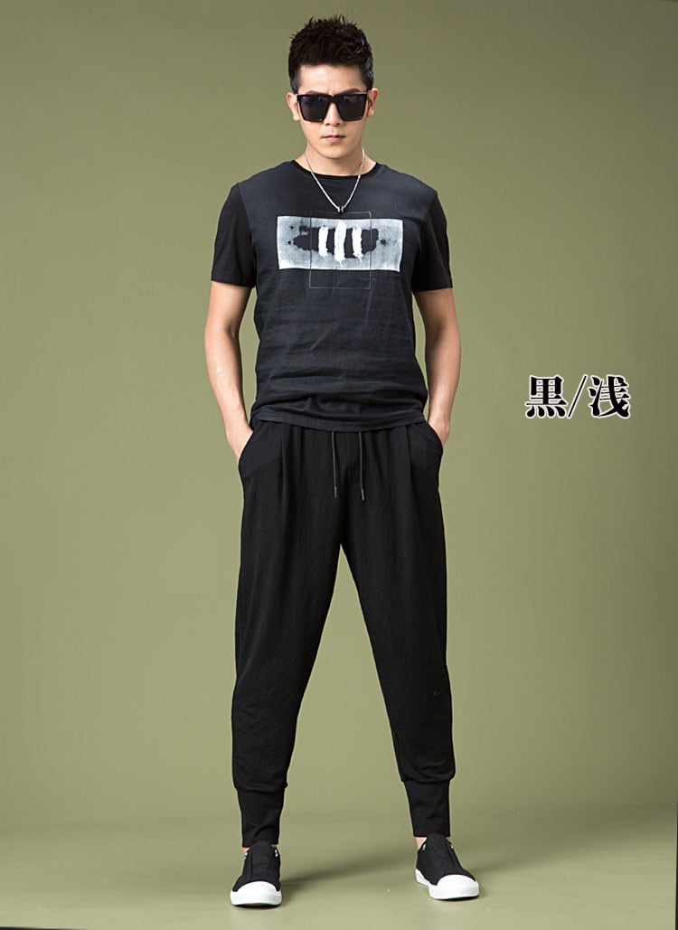 中華風のテンセルパンツ