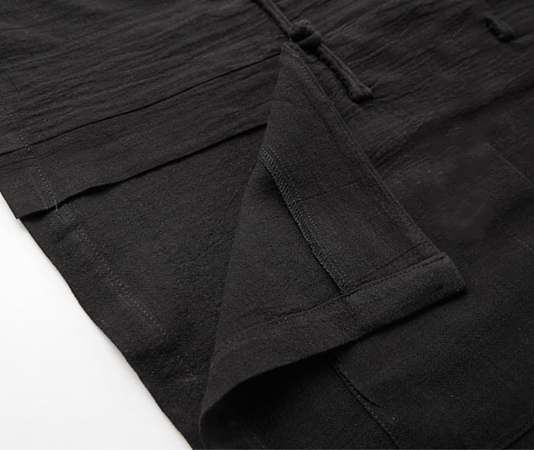 メンズのマオカラーチャイナシャツ