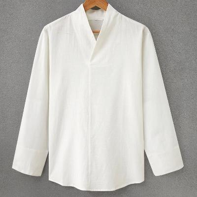 漢服をイメージしたレトロな長袖Tシャツ！交差する襟が如何にもチャイナ！