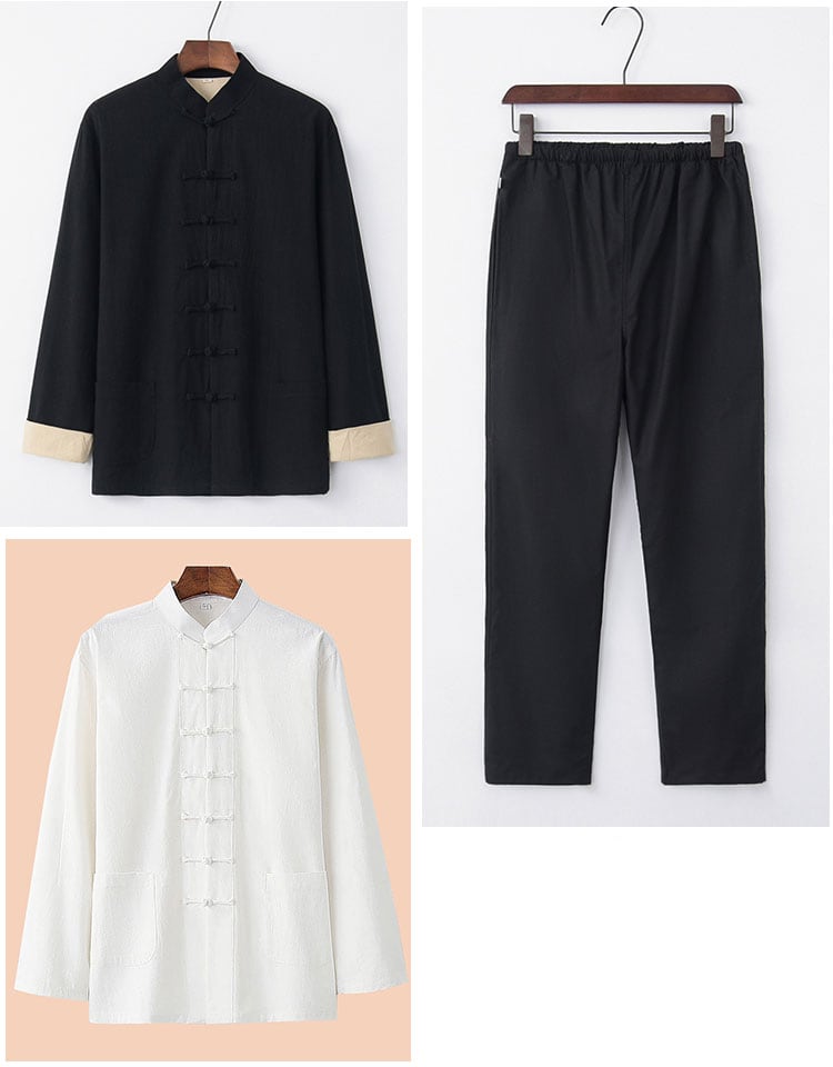 男性のがっちり体型チャイナ服