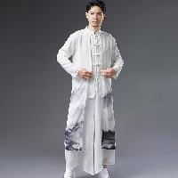 シフォンの羽織とジャケットがツーピース風になったアイテム。レトロでエスニックなチャイナ服をお求めの方に最適です。