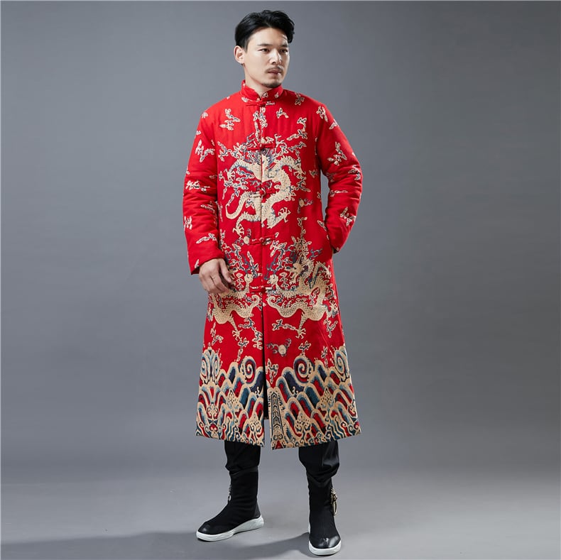 メンズのロング丈中国服