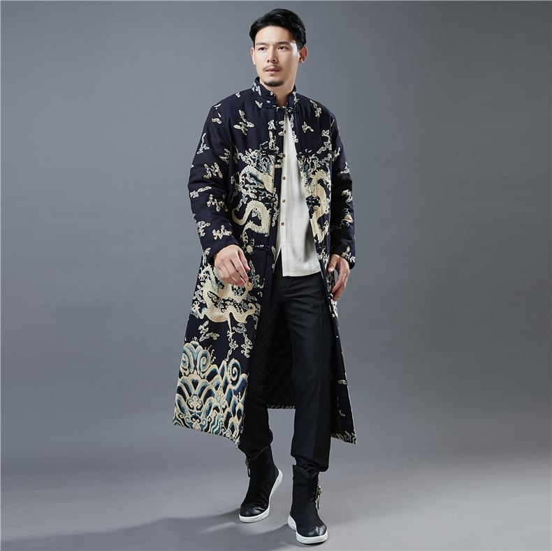 中国民族衣装の男性用コート